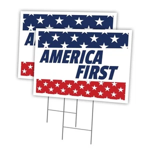 2-Pack 12x16" USA Made Yard Sign & Stake, Business Advertise, Image Front Only - Picture 1 of 3
