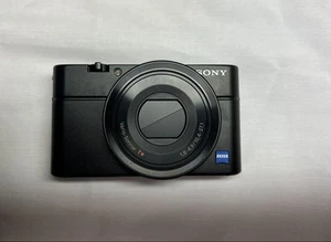 Sony DSC RX100 Compact Camera Zeiss Lens 20MP with Box Tested Clean - Picture 1 of 9