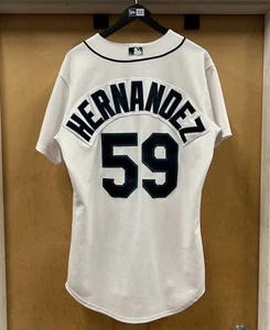 RARE Majestic Seattle Mariners Felix Hernandez Rookie Jersey Size 44 Authentic - Picture 1 of 10