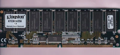 256 MB KINGSTON PC-100R PC100R KTC3614/256 SDRAM ECC RDIMM Memoria RAM STICK RDIMM Foto 1 de 2