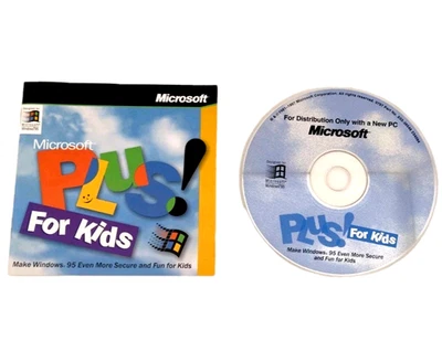 Microsoft Plus! Para niños - complemento Windows 95 [¡Píntalo! sonidos/temas] IE3 *LEER* Foto 1 de 4