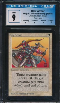 Beta Holy Armor CGC 9 Graded Magic MTG (0246) -magicgraders- - Image 1 of 3