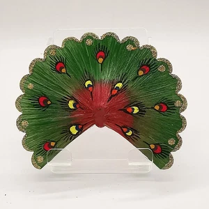 Pfauen - Rad für Glaspfau alter Christbaumschmuck, Lauscha Glasschmuck Glasfaser - Bild 1 von 2