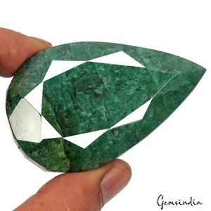 Natural Blue Green Brazilian Emerald Pear Cut Faceted Earth Mined 550 Ct Gems - Picture 1 of 6