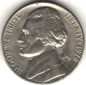 1978 Jefferson nickel in BU condition ~ PLEASE SEE THE SCAN stk 59 - Picture 1 of 4