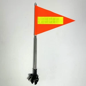 Bike Safety Flag Versatile with Reflective Strip for Cycling Adults Kids - Picture 1 of 7