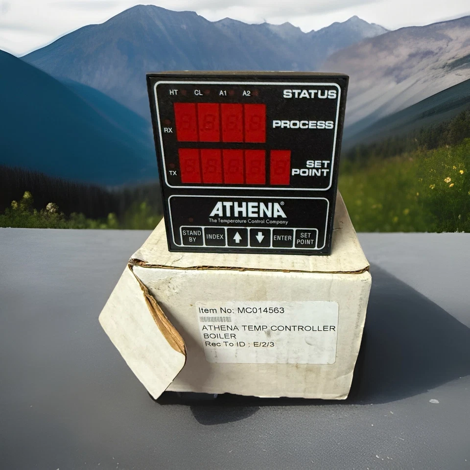Athena 6075 Temp Controller 0–2000F 120-240V VAC 4-20mA Boiler Unit NOS Item - Image 1 of 4