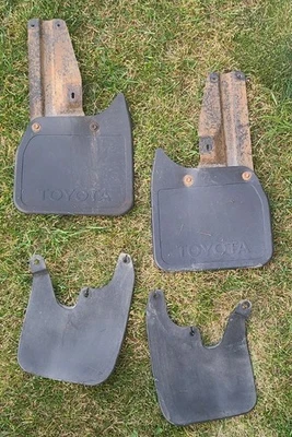 1995-2004 Toyota Tacoma 2WD Rear Front Mud Flaps Splash Guard Set Mudflaps OEM - Image 1 of 2