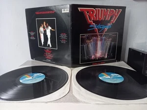 TRIUMPH - STAGES (2 Vinyl Live Album) US Import copy Gatefold PLAYS GREAT EX VG+ - Picture 1 of 23