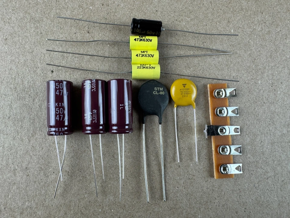 Fisher 30A komplettes Recap Kit Verstärker Rebuild Can Caps Thermistor - Bild 1 von 1