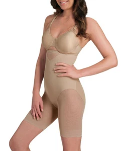 Miraclesuit Hi-Waist Thigh Slimmer 2789 Med Nude Sexy Sheer Shaping - Bild 1 von 8