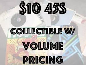 $10.00 45s - Mixed Genres & Years - Buy 4+ for 75% Off - Flat $5.00 Shipped - Picture 1 of 111