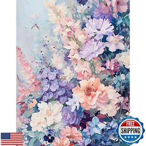 Flower Diamond Art Kits for Adults 12x16 Inch, 5D Diamond Art Paintings Kit f - Picture 1 of 5