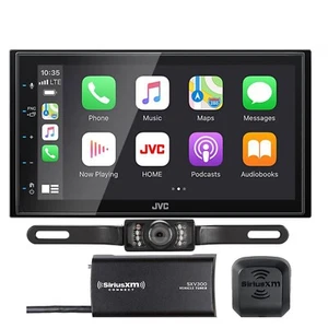 JVC KW-M56BT 6.8" Multimedia Receiver w/ CarPlay & Android Auto SXV300V1 Sat - Picture 1 of 7