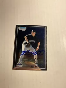 Colorado Rockies REX BROTHERS Signed Card - Picture 1 of 1