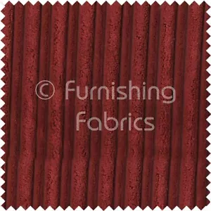 Soft Velvet Jumbo Cord Upholstery Sofas Cushions Fabrics Material Wine Red Shade - Picture 1 of 5