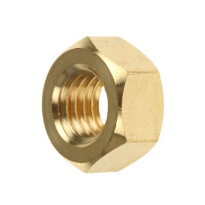 Sechskantmuttern Muttern Messing Sechskant DIN 934 M8 M10 Feingewinde Mutter - Bild 1 von 4