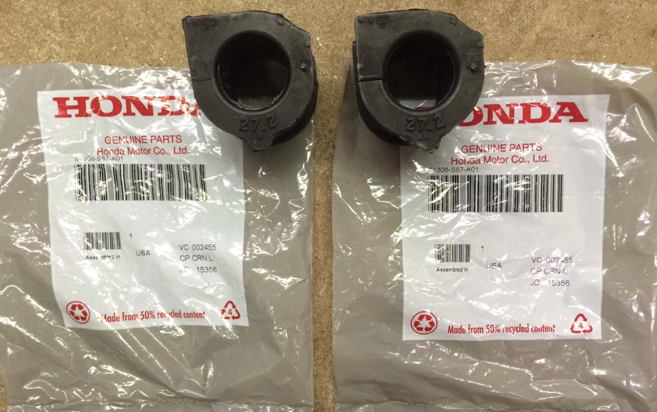 Genuine OEM Honda Accord 6cyl Front Sway Bar Bushings 1998-2002 Stabilizer CL TL - Image 1 of 1