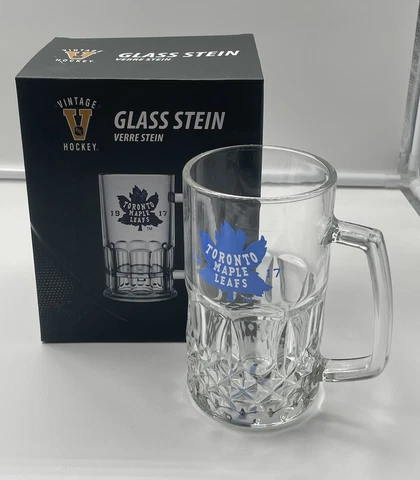 Limited Toronto Maple Leafs Hockey NHL Glass Stein New w/ Defect SEE PICS Cover