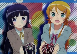 clear file folder Oreimo ore no imouto anime Kousaka Kirino Gokou Ruri Kuroneko - Picture 1 of 2