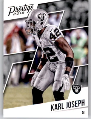 2018 Prestige Karl Joseph NFL PWE Base Card Raiders #145 - Image 1 of 2