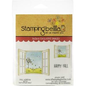 Stamping Bella Cling Stamps Fall Window S-1, NEW