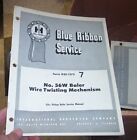 Ih Blue Ribbon Service Manual 56W Baler Wire Twisting Mechanism Gss 1273