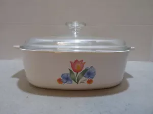 Casseruola vintage Corningware taglio fresco 2 qt con coperchio - Foto 1 di 9
