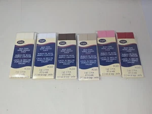 Wrights (PC202) - Bias Tape, Wide Single Fold - Various Color 6 Pkg - Picture 1 of 2