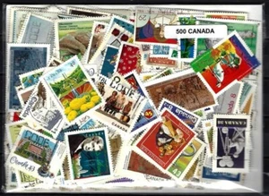 Canada 500 timbres différents oblitérés - Imagen 1 de 1