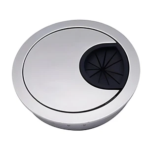 Kabeldurchlass Ø 50 mm Edelstahl matt - Optik Zinklegierung Kabeldurchführung - Bild 1 von 2