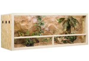 Holz Terrarium 150 x 60 x 60 cm aus OSB Platte, Seitenbelüftung - Bild 1 von 3