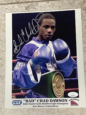 Chad Dawson Autographed 8x10 Boxing Photo Unbelievably Early Signature - Image 1 of 2