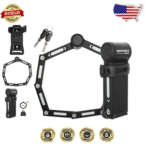 Ultra-Lightweight Folding Lock with Transport Bracket - 80cm Anti-Theft Solution - Picture 1 of 12