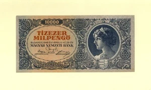 HUNGARY/ UNGARN 10.000 TIZEZERMILPENGO 1946 P-126 XF++ MAGYAR NEMZETI BANK - Picture 1 of 2