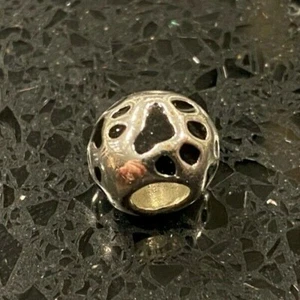 Paw Prints Round Charm for Bracelet - Picture 1 of 3