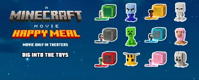 2025 McDONALD'S A Minecraft Movie Kids HAPPY MEAL TOYS Or Set - Image 1 of 3
