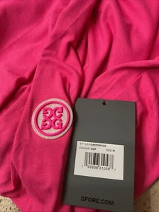 Pullover de golf G/Fore Luxe capa media cuarto cremallera para hombre talla mediana rosa nuevo - Imagen 1 de 12
