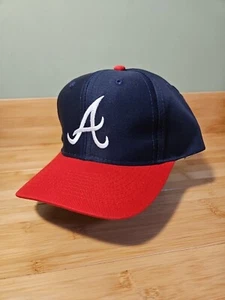 NWT Vintage Atlanta Braves LOGO 7 Embroidered Snapback Hat MLB YOUTH - Picture 1 of 9