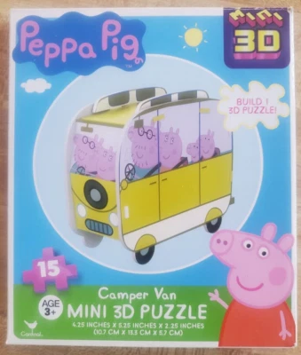 Peppa Pig Campter Van mini 3D puzzle -  Age 3+ - Image 1 of 3