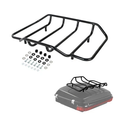 Black Luggage Top Rack Fit For Harley Trunk Touring Road Glide King 84-25 - Image 1 of 4
