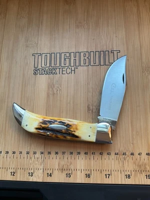 Cuchillo de 4 puntos 1976 Razor's Edge Bulldog TVC7142 Vintage Case Stag 5172 SSP Foto 1 de 4