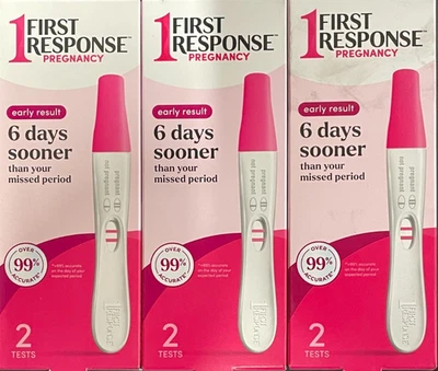 Prueba de embarazo resultado temprano primera respuesta, 6 pruebas (3 cajas de 2) Foto 1 de 4