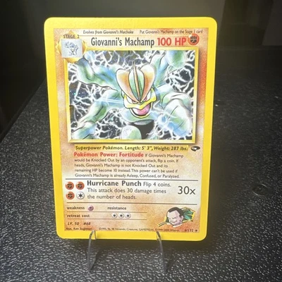 Pokémon TCG Giovanni's Machamp 6/132 Gym Challenge Holo - Image 1 of 4
