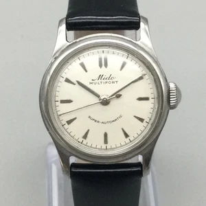 Reloj Súper Automático Mido Multifort Vintage Mujer 28mm Hecho en Suiza Correa Negra - Imagen 1 de 16