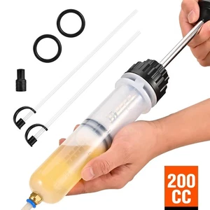 200cc Automotive Fluid Extraction & Filling Syringe Kit Vacuum Pump Oil Changer - Picture 1 of 16