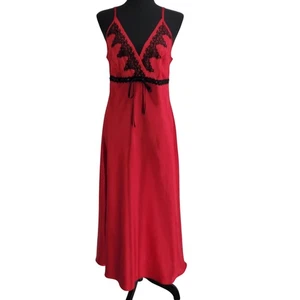 Y2K Baby Doll Midi Slip Dress Women Whimsigoth Witchy Lingerie Fairy Grunge sz M - Picture 1 of 8