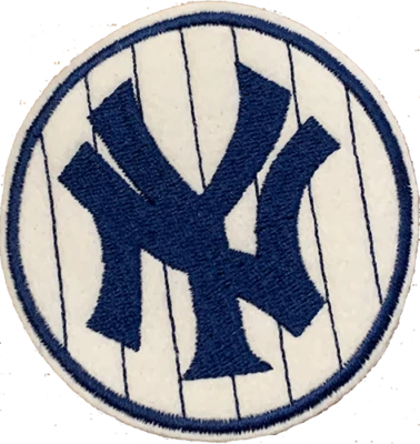 New York Yankees Embroidered Iron-on Team Logo Patch - Various Sizes Available - Image 1 of 2