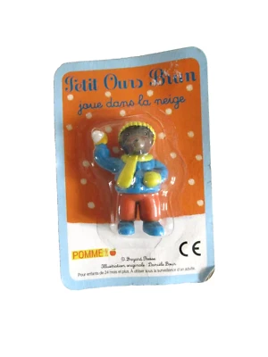 29⚜️ Figurine Petit Ours Brun Joue Dans La Neige Daniele Bour Bayard Presse Neuf - Photo 1/2