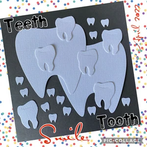 20 Tooth Teeth Smile Grin Dentist Braces Die Cuts (tooth Fairies available too) - Picture 1 of 2